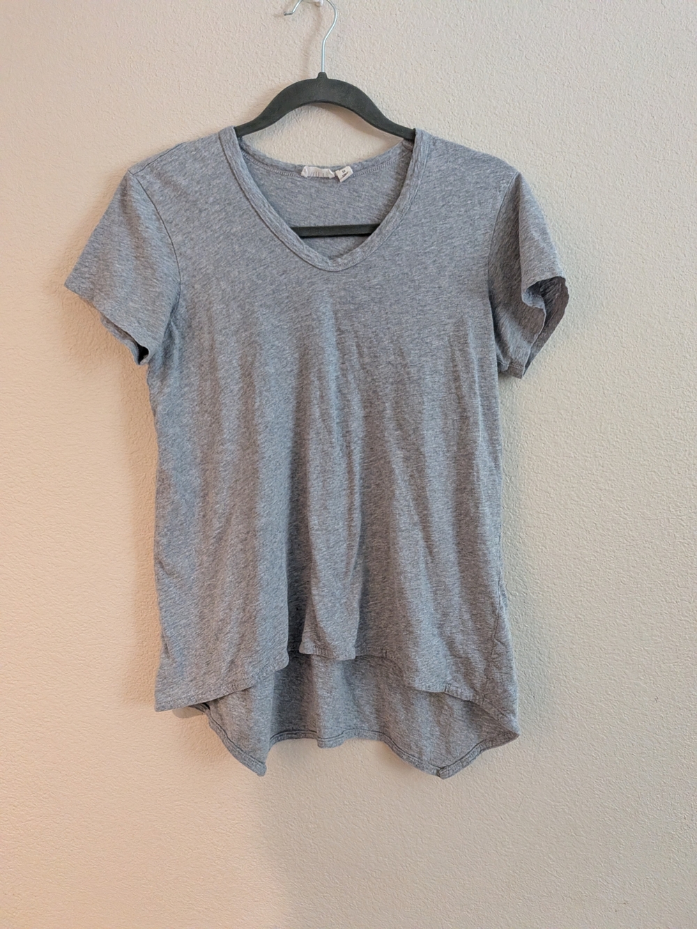 Wilt Heather Gray V-Neck Short Sleeve Tee